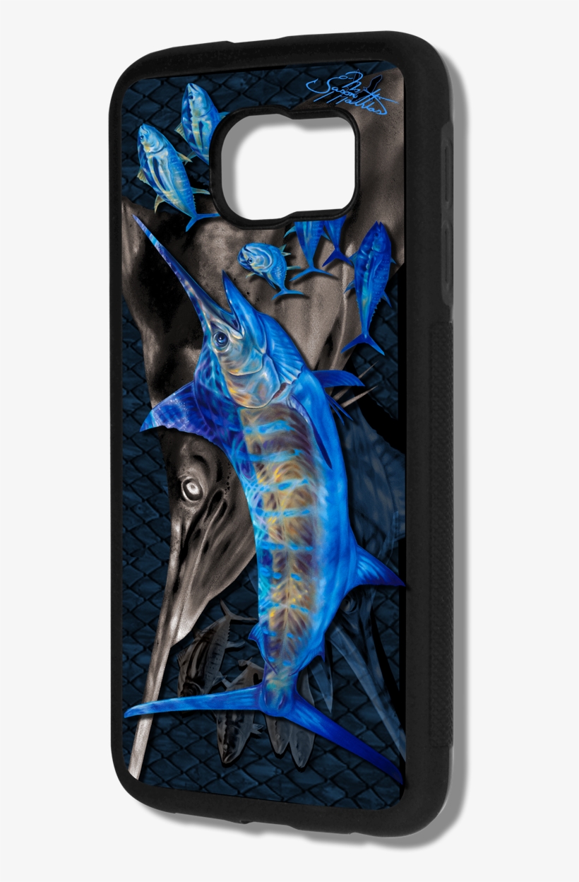 "samsung Galaxy S6 Fine Art Phone Case" By Artist Jason - Iphone 5 Lifeproof Faceplate Waterproof Blue Marlin, transparent png download