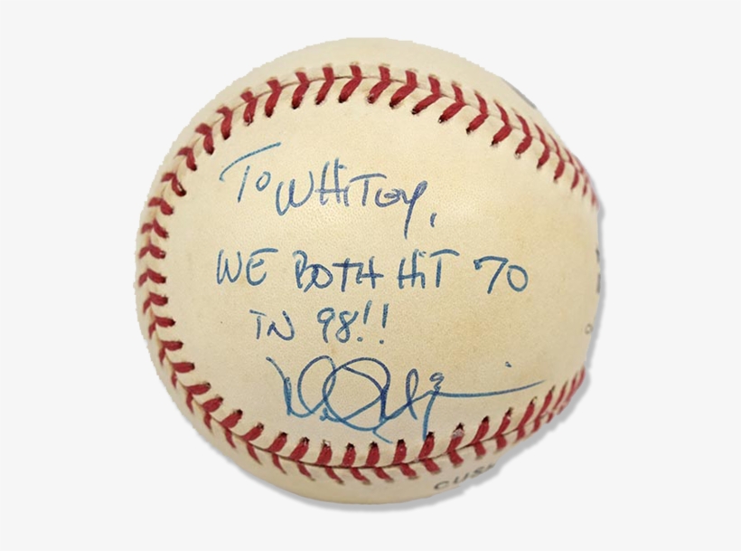 Darryl Strawberry Signed Baseball - Oal Da022268, transparent png download
