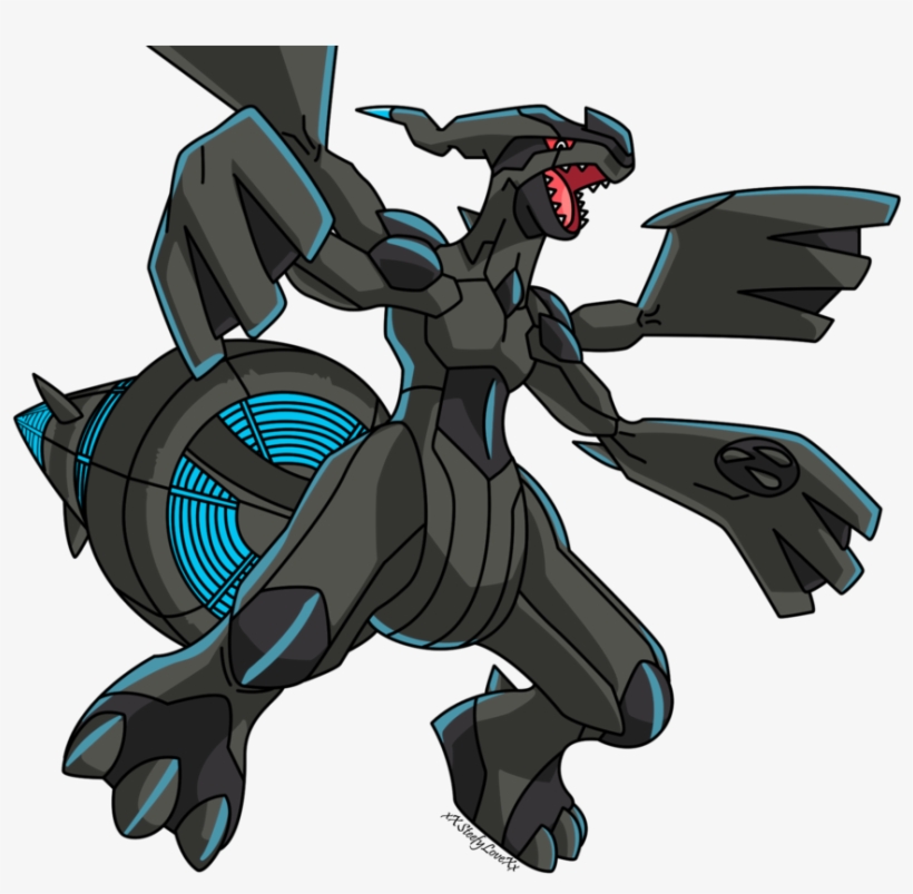 Zekrom Png - White Victini And Zekrom, transparent png download