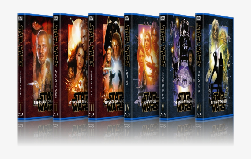 Blu-ray And Other Hd Box Size Star Wars Covers Page - Star Wars Blu Ray Png, transparent png download