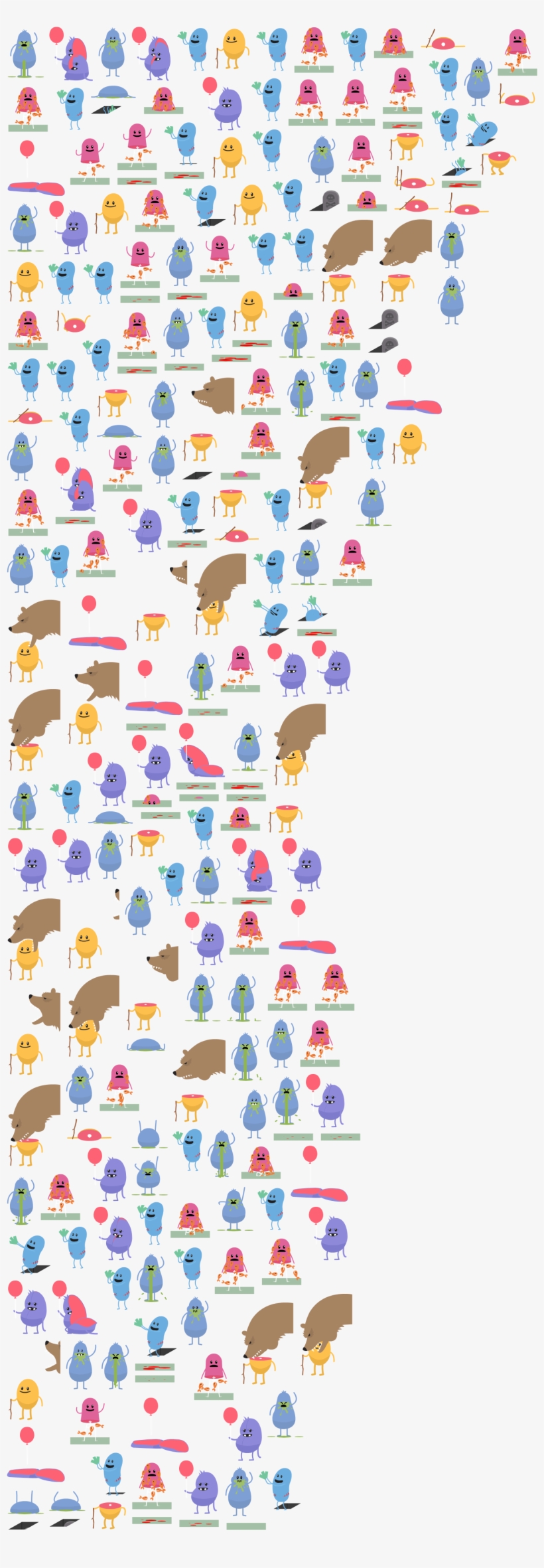 Click For Full Sized Image Map Characters - Game Dumb Ways To Die Character, transparent png download