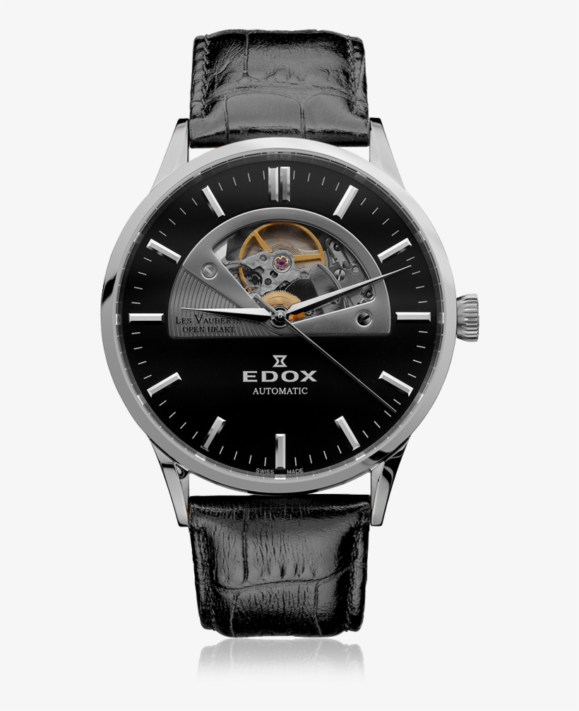 Edox Les Vauberts Automatic Open Heart, transparent png download