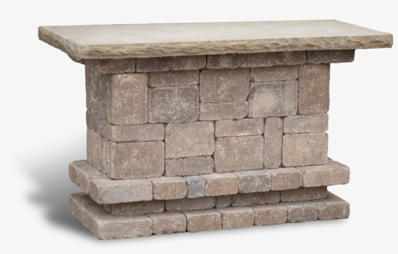 Euro Block Waterloo Bar Outdoor Entertaining - Fireplace, transparent png download