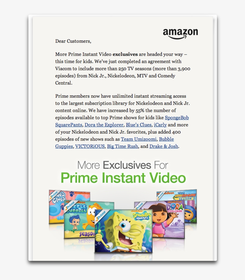 Amazon Announces A New Deal With Viacom To Bring 250 - Amazon Music, transparent png download