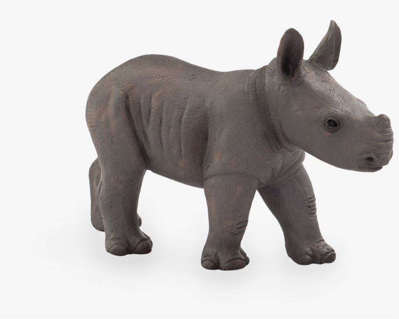 Realistic Baby Rhinoceros Figurine Toy By Animal Planet, transparent png download