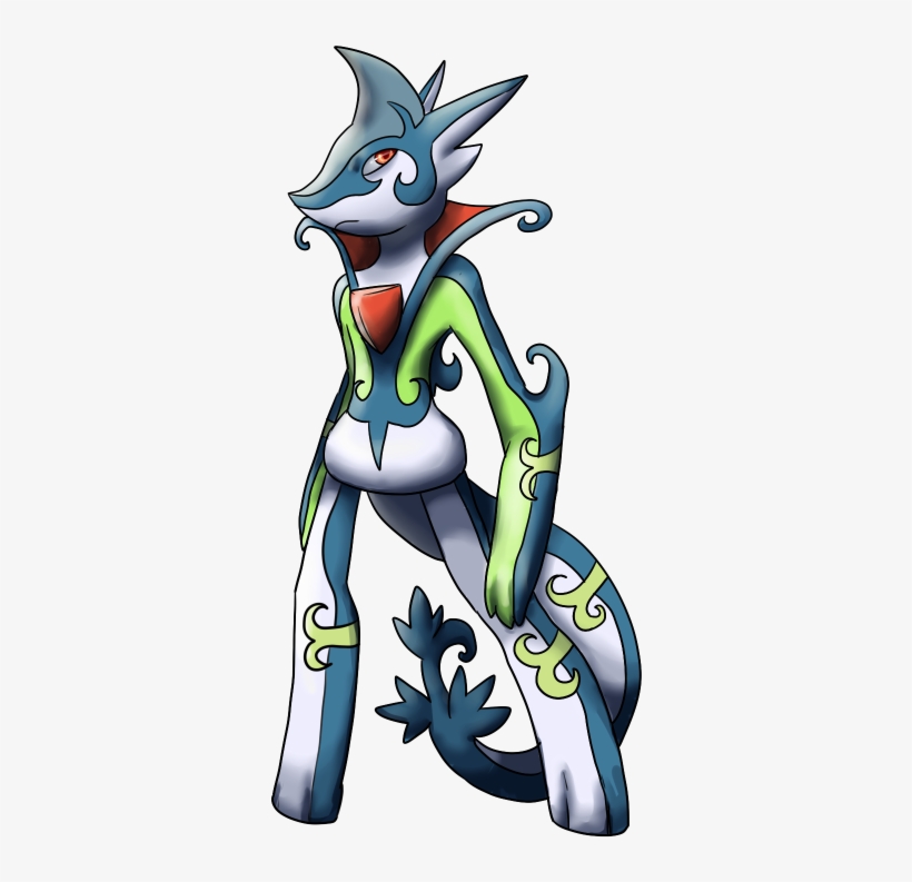 Shiny Serperior / Gallade Psychic/grass Type - Cartoon, transparent png download