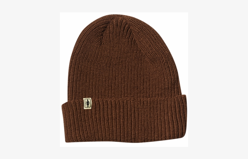 Girl Beanie Og Fold Brown Numero 4 Skateshop - Beanie, transparent png download