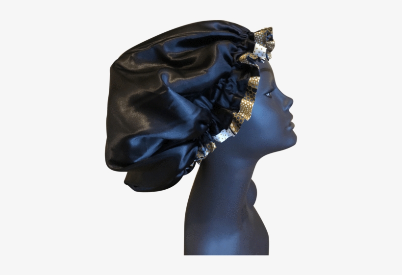 Snake Print Ankara Trim Bonnet - Bonnet, transparent png download