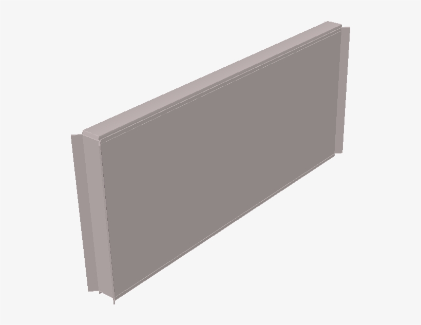 Smooth Wall Silo 3d Square Silo - Profil De Finition Credence, transparent png download