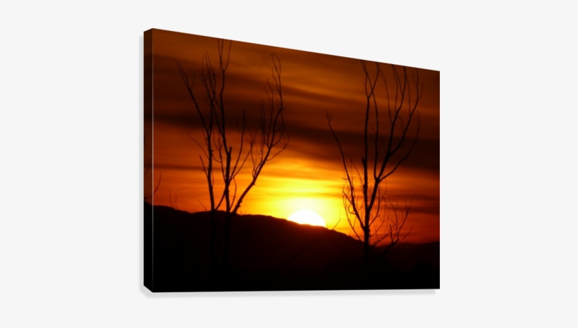 Loops Sunset Canvas Print - Sunset, transparent png download