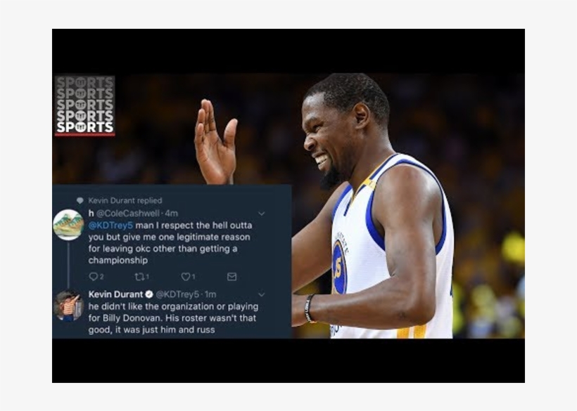 Kevin Durant Uses A Ghost Twitter And Instagram To - Basketball, transparent png download