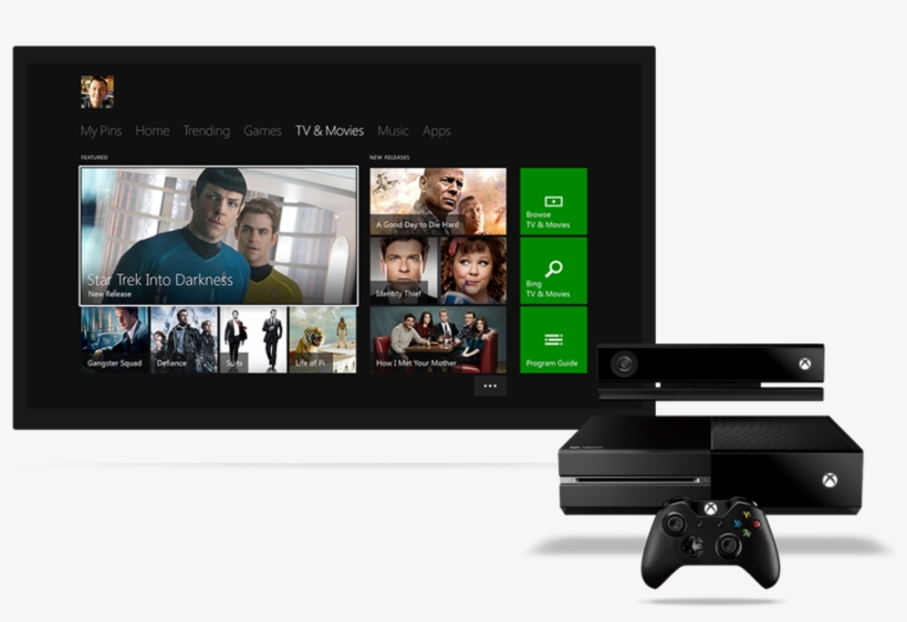 Xbox One Is The First Games Console For People Who - Xbox One Movies & Tv, transparent png download