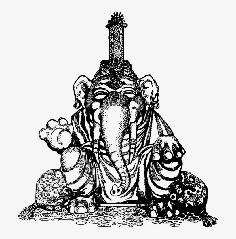 All Photo Png Clipart - Drawing Of Elephant God, transparent png download