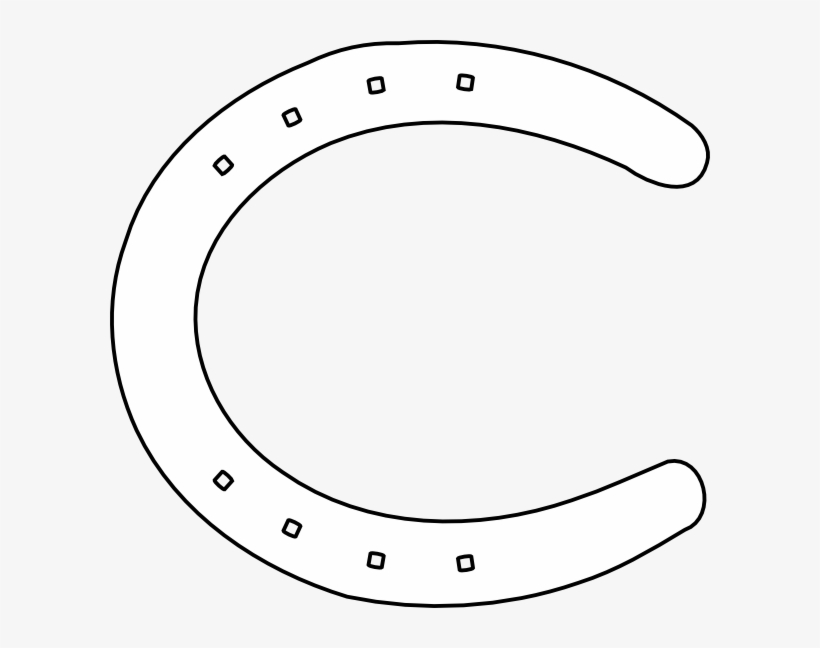 Black Horseshoe Png Transparent Library Huge - White Horseshoe Png, transparent png download