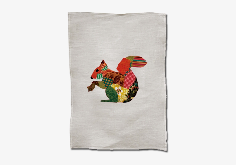 Critter Tea Towel - Eurasian Red Squirrel, transparent png download