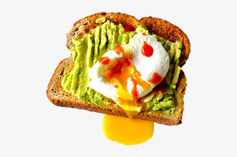 Avocado Egg Toast - Avocado Toast No Background, transparent png download