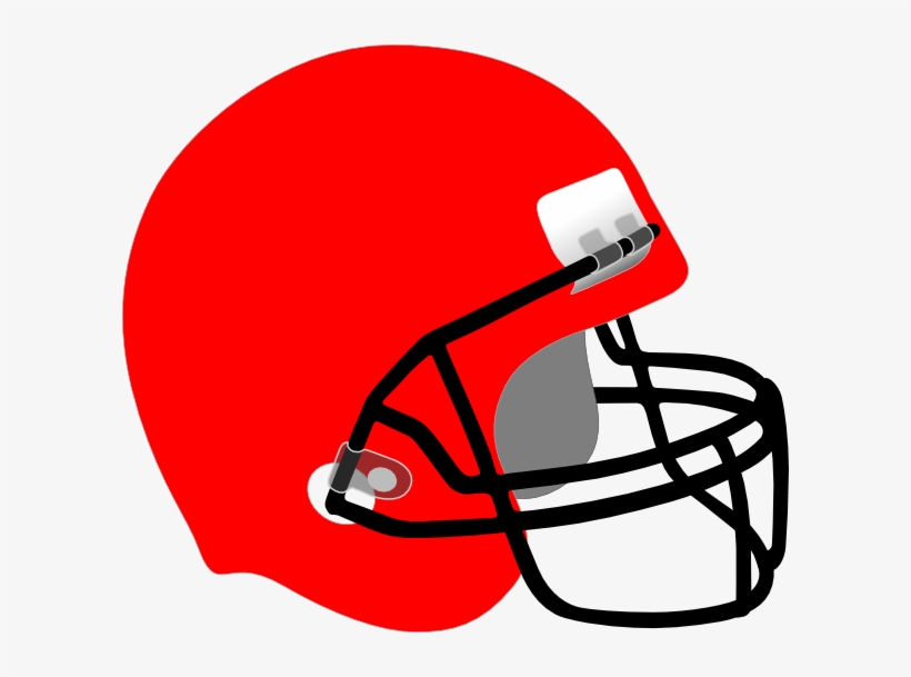 Football Helmet Clip Art At Clker - Football Helmet Clipart Red, transparent png download