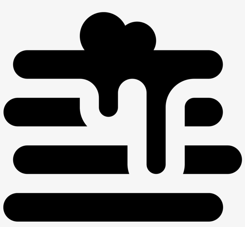 This Looks Like A Stack Of Four Pancakes - Icon, transparent png download