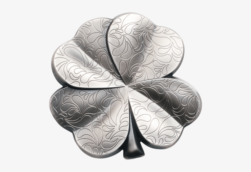 Silver Four Leaf Clover Png Transparent Background, transparent png download