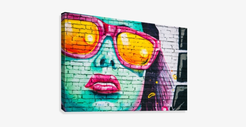 Graffiti Wall Canvas Print - Graffiti Wall Png, transparent png download