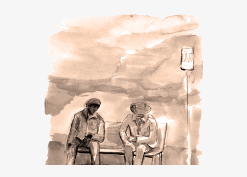At Sunrise Along The Congress, A Street Woman Didn't - Painting, transparent png download