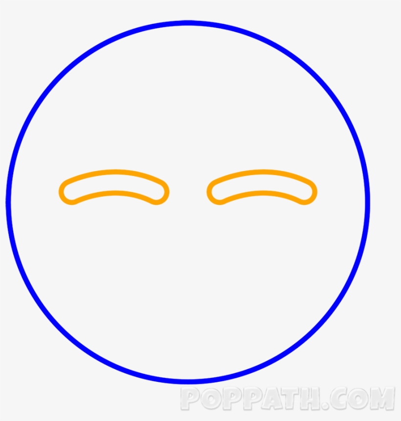 Next Draw Two Bananas Like Shapes For The Eyes - Face With Tears Of Joy Emoji, transparent png download