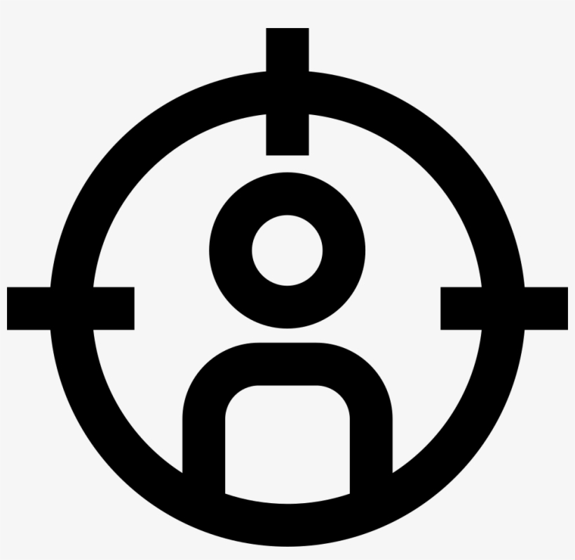 White Target Logo Png - Publico Objetivo Icono, transparent png download