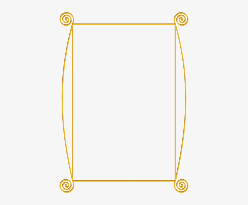Frame Clip Art At Clker Com Online - Simple Golden Frame Png, transparent png download