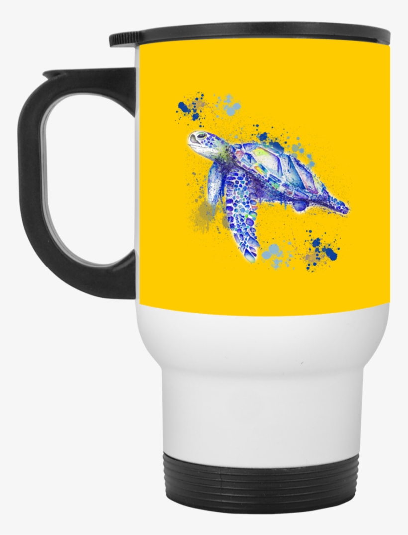 Watercolor Sea Turtle Mugs - Mug, transparent png download