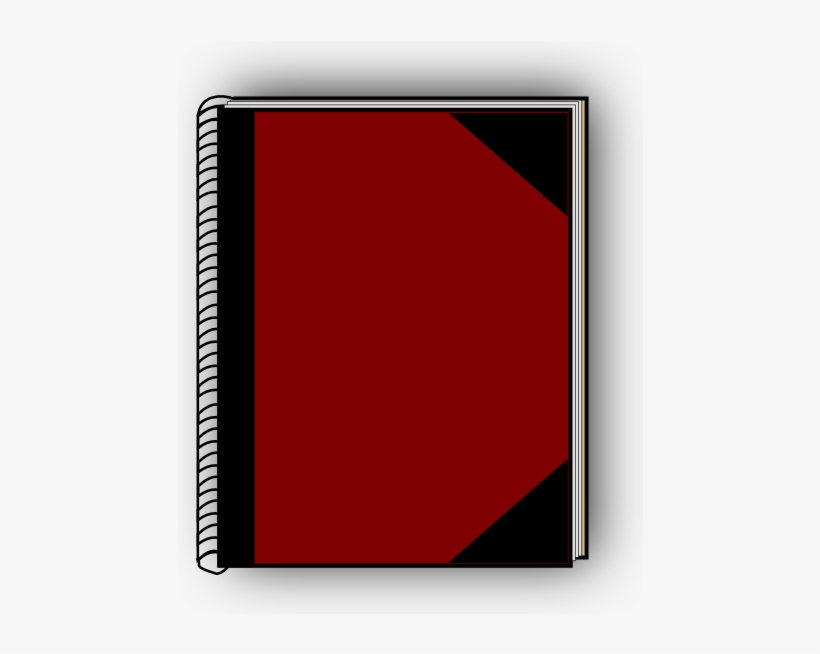 Download Dark Red Notebook Clip Art - Notebook Clip Art | Transparent ...