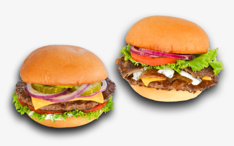 Chicken Dropshadows - Hamburger, transparent png download