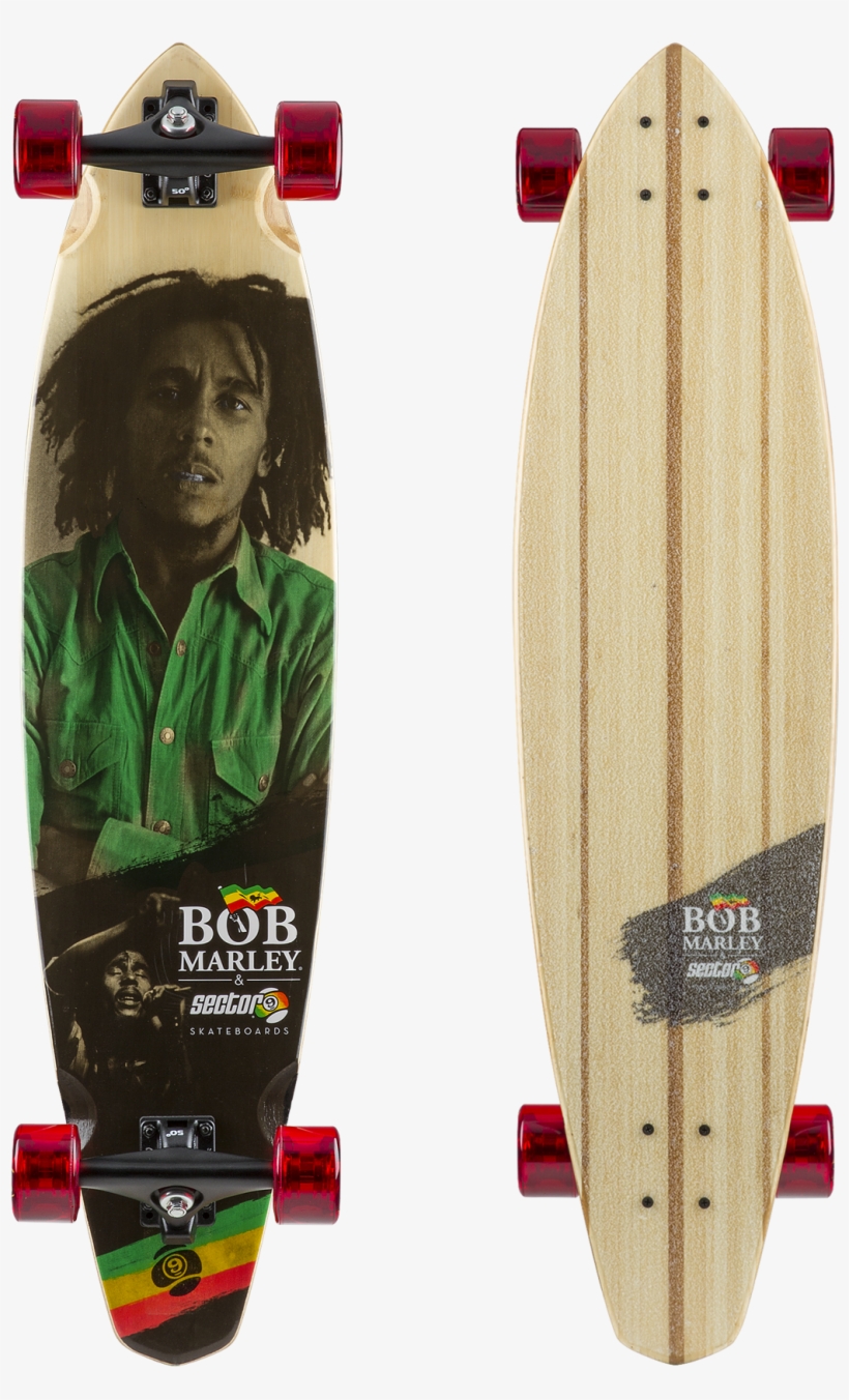 Bob Marley Skateboard Exodus - Sector 9 Longboard Bob Marley, transparent png download