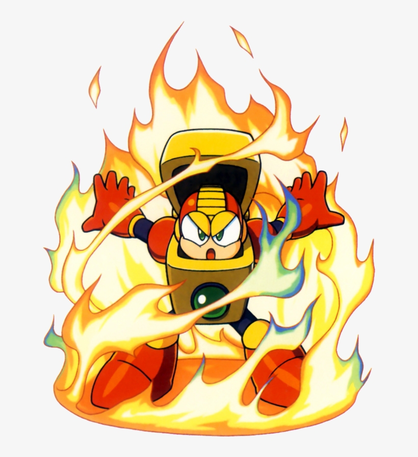 File - Heatmanart - Heat Man Mega Man, transparent png download