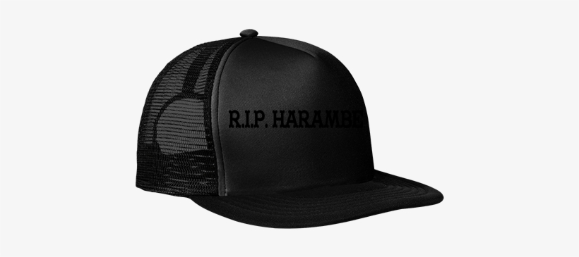 R - I - P - Harambe - Neon Flat Bill Snapback Trucker - Neon Flat Bill Snapback Trucker Cap, transparent png download