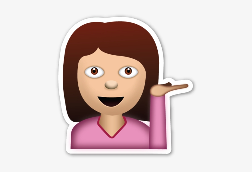 Girl Emoji Png, transparent png download