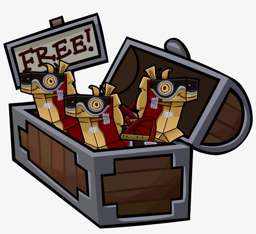 Noble Horses In Treasure Chest - Club Penguin Fiesta Medieval, transparent png download