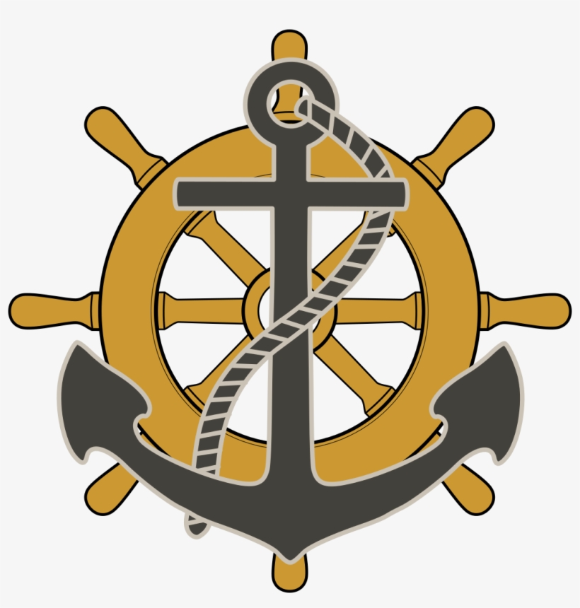 File Nautical Icon Svg Wikipedia Filenautical Iconsvg - Steering Wheel And Anchor, transparent png download
