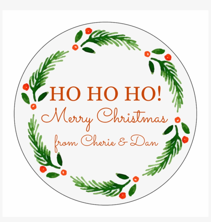 Holly Circle - Wunderbare Zeit Der Postkarten Des Jahr-|, transparent png download