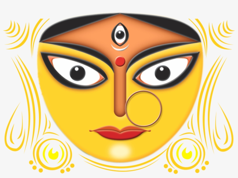 10 Maa Durga Face Hd Images Free Download - Durga Puja Banner Background PNG  Image | Transparent PNG Free Download on SeekPNG