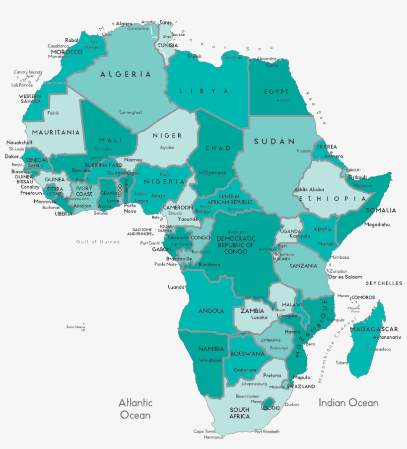 Map Of Africa Png, transparent png download