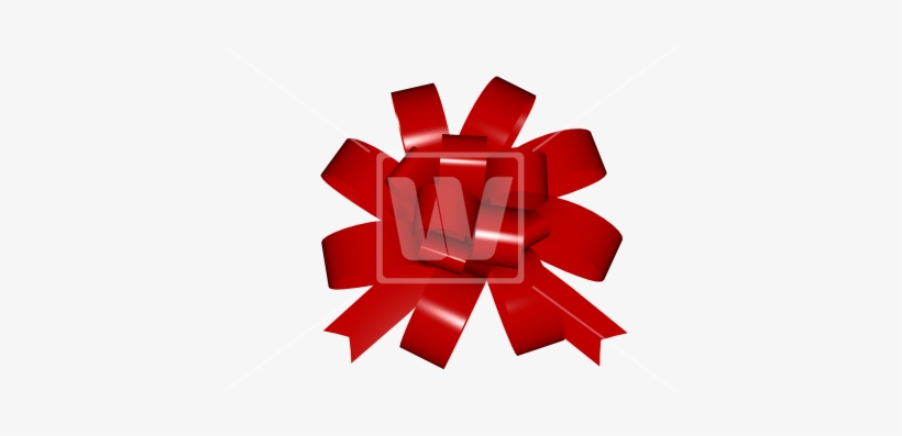 Red Gift Bow - Ribbon Transparent Background Red, transparent png download