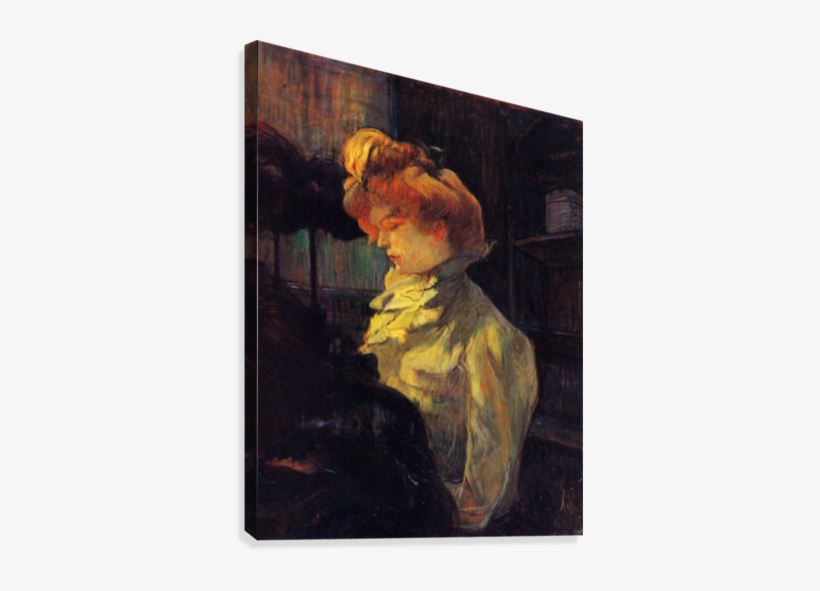 Lady Louise Blouet By Toulouse-lautrec Canvas Print - Henri De Toulouse Lautrec La Modiste, transparent png download