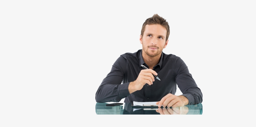 Nuestra Empresa Está Dedicada Y Especializada En La - Thinking With Pen And Paper, transparent png download