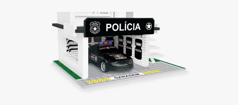 092-3 - Posto Policial Junges Branco/preto, transparent png download