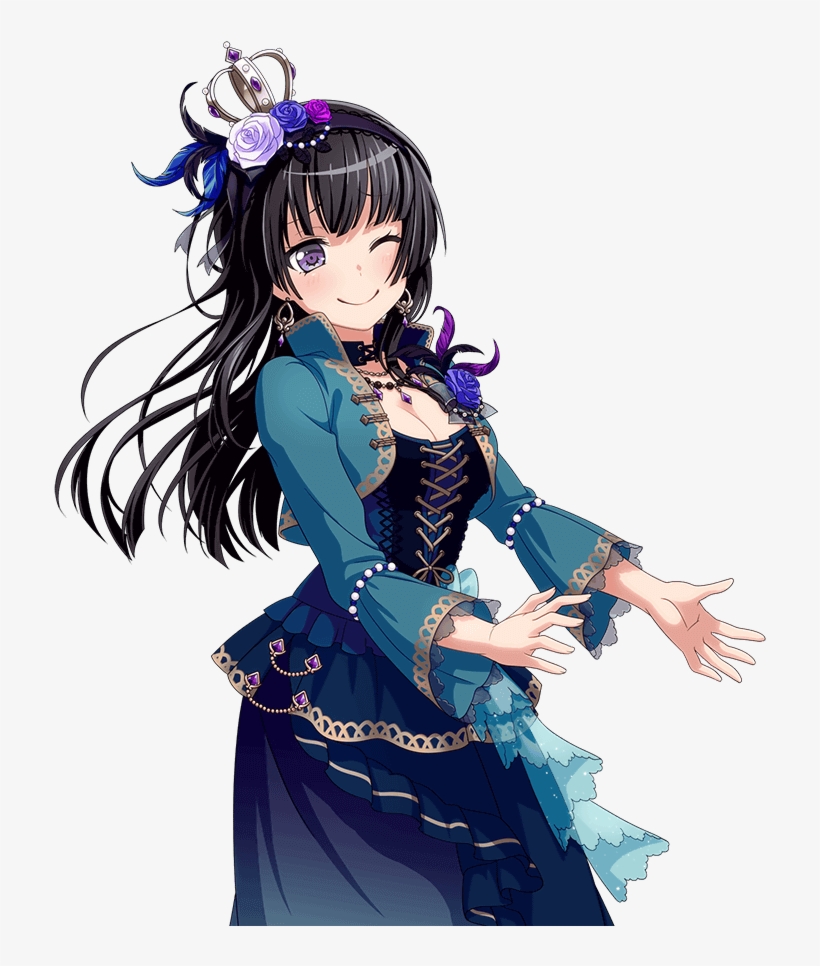 Blue Roses In Harmony Transparent - Rinko Bang Dream, transparent png download