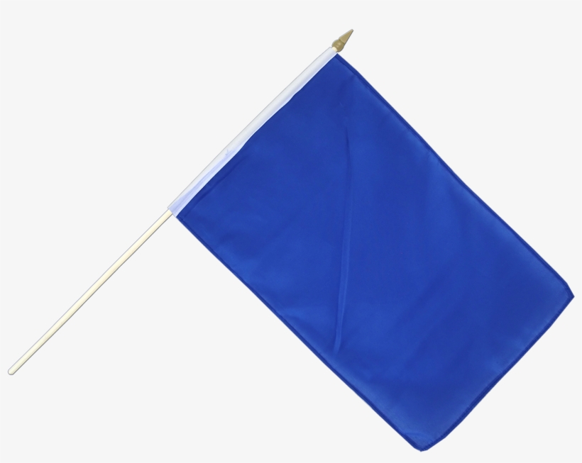 Hand Waving Flag 12x18" - Blue Flag On Stick, transparent png download