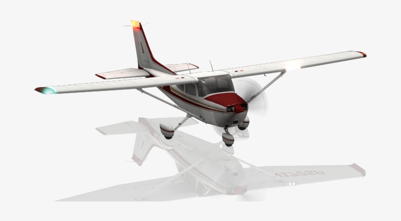 X-plane 11's Cessna 172 In Its "scratched" Livery - X Plane 10 Cessna 172sp, transparent png download