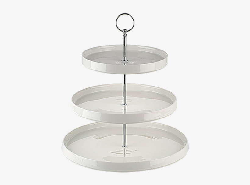 Three Tiered Porcelain Cake Stand - Tiered Fruit Stand, transparent png download