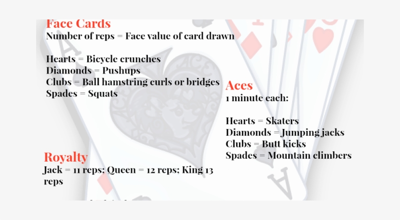 Deck Of Cards Workout - Wine, transparent png download