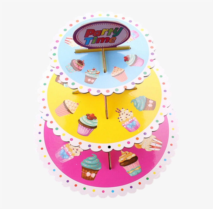Cup Cake Stands Asst -cupcake Design - Cupcake, transparent png download